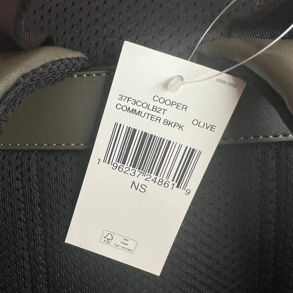 Michael Kors  Green Commuter Back Pack Bag, 11"X 16"X 6.5" - Picture 14 of 14